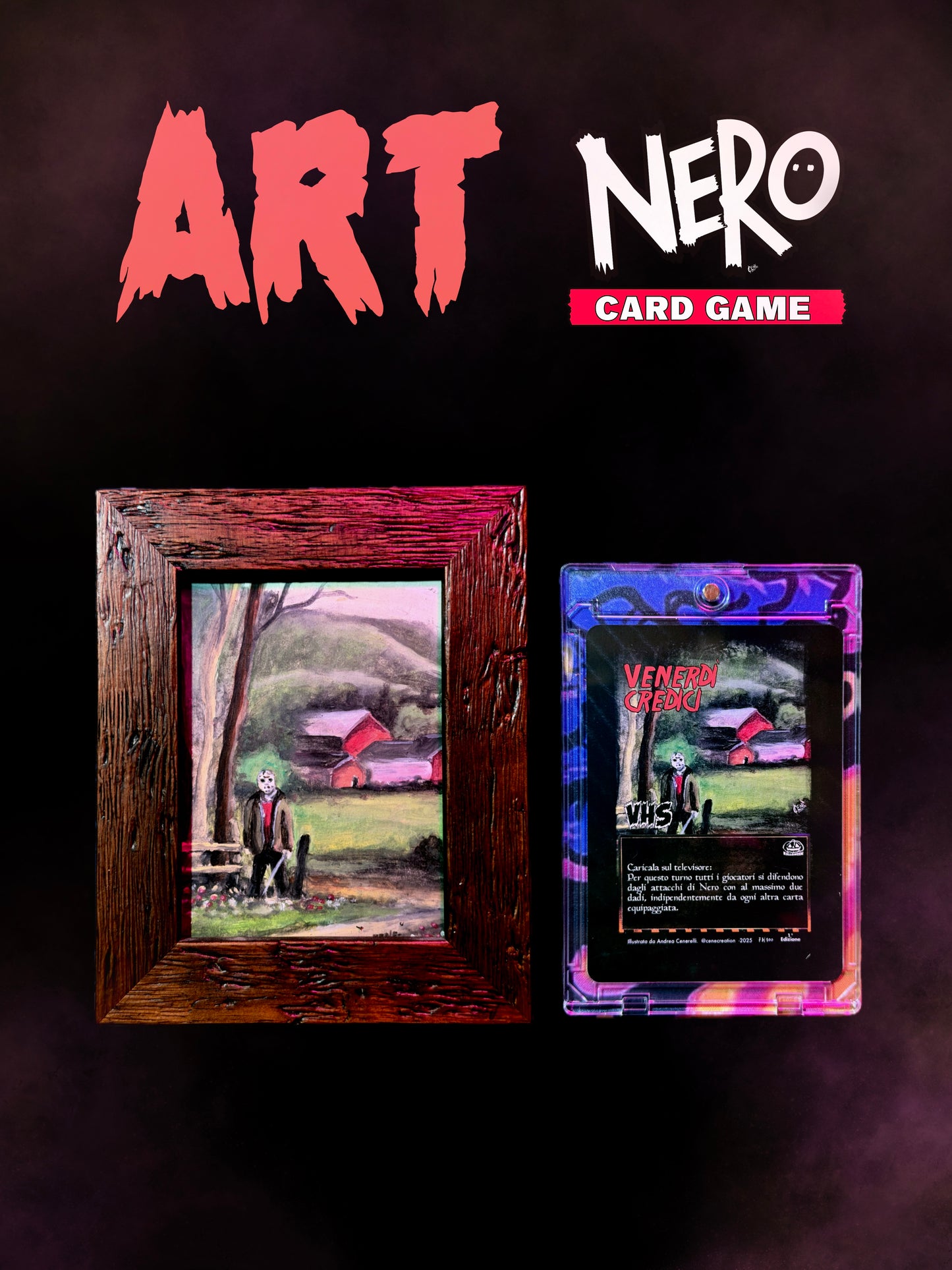 Venerdì credici - dipinto e carta