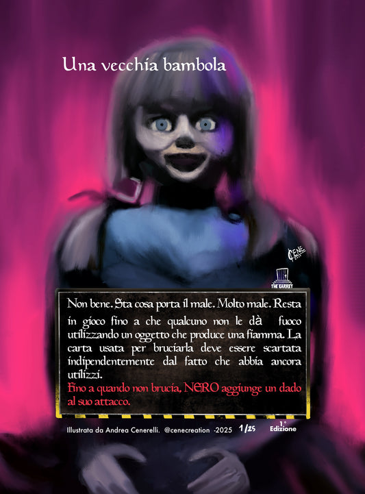 Una vecchia bambola -carta singola-