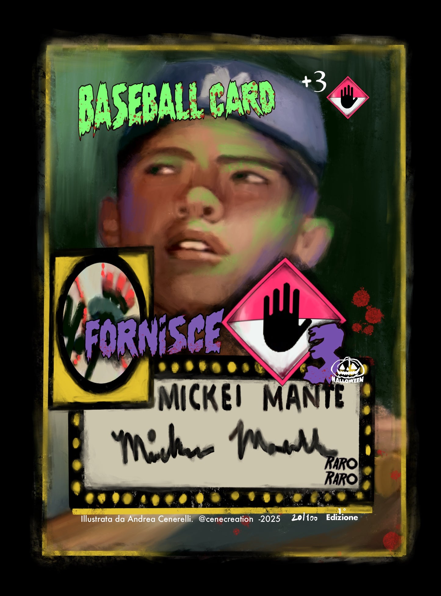 Baseball Card - HALLOWEEN- carta singola