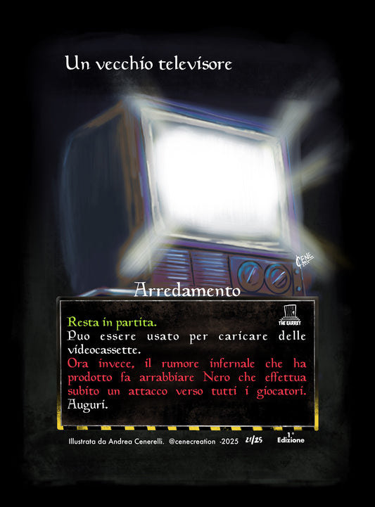 Un vecchio televisore -THE GARRET- carta singola