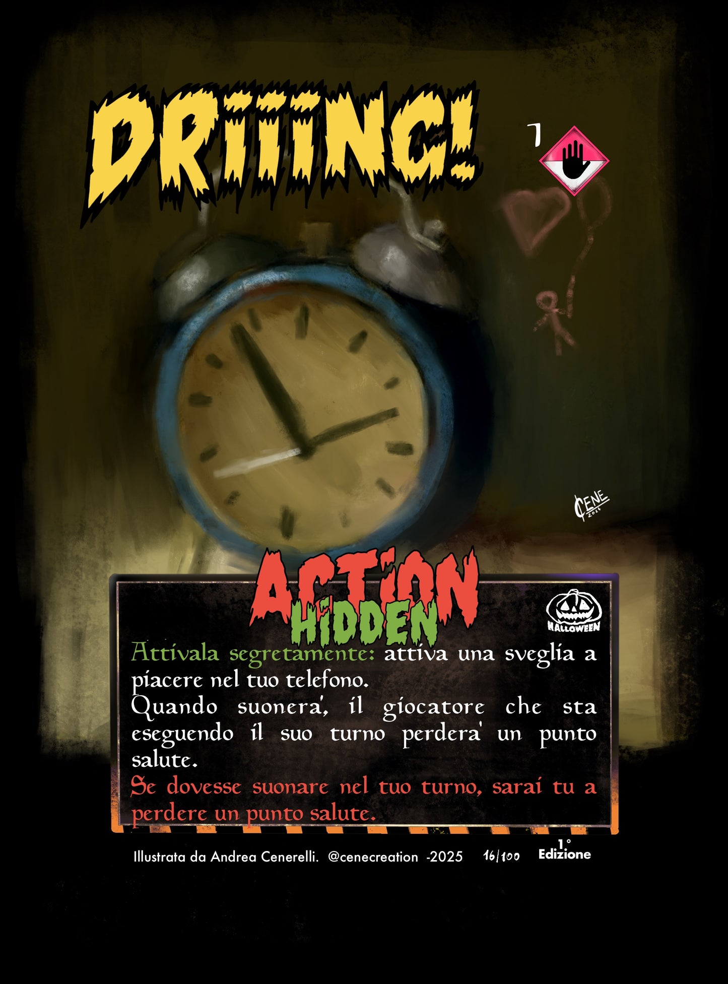 DRIIING! -HALLOWEEN- carta singola