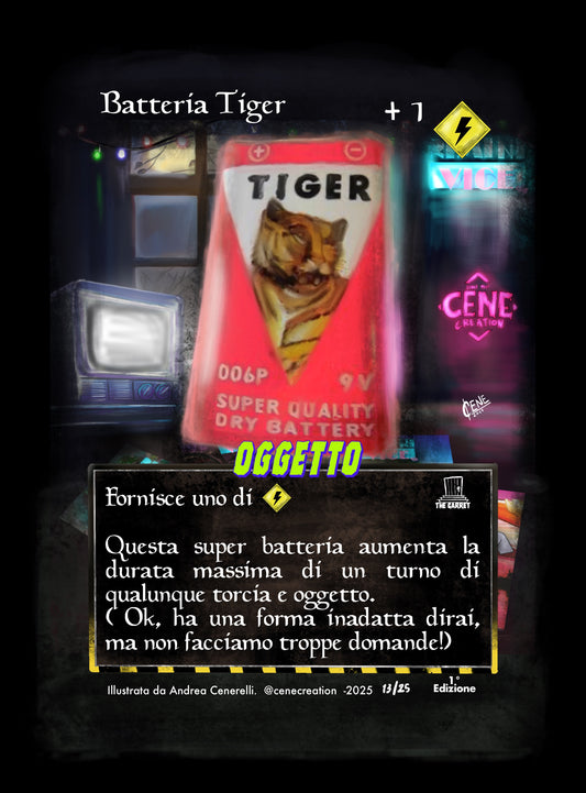 Batteria Tiger. THE GARRET -carta singola-