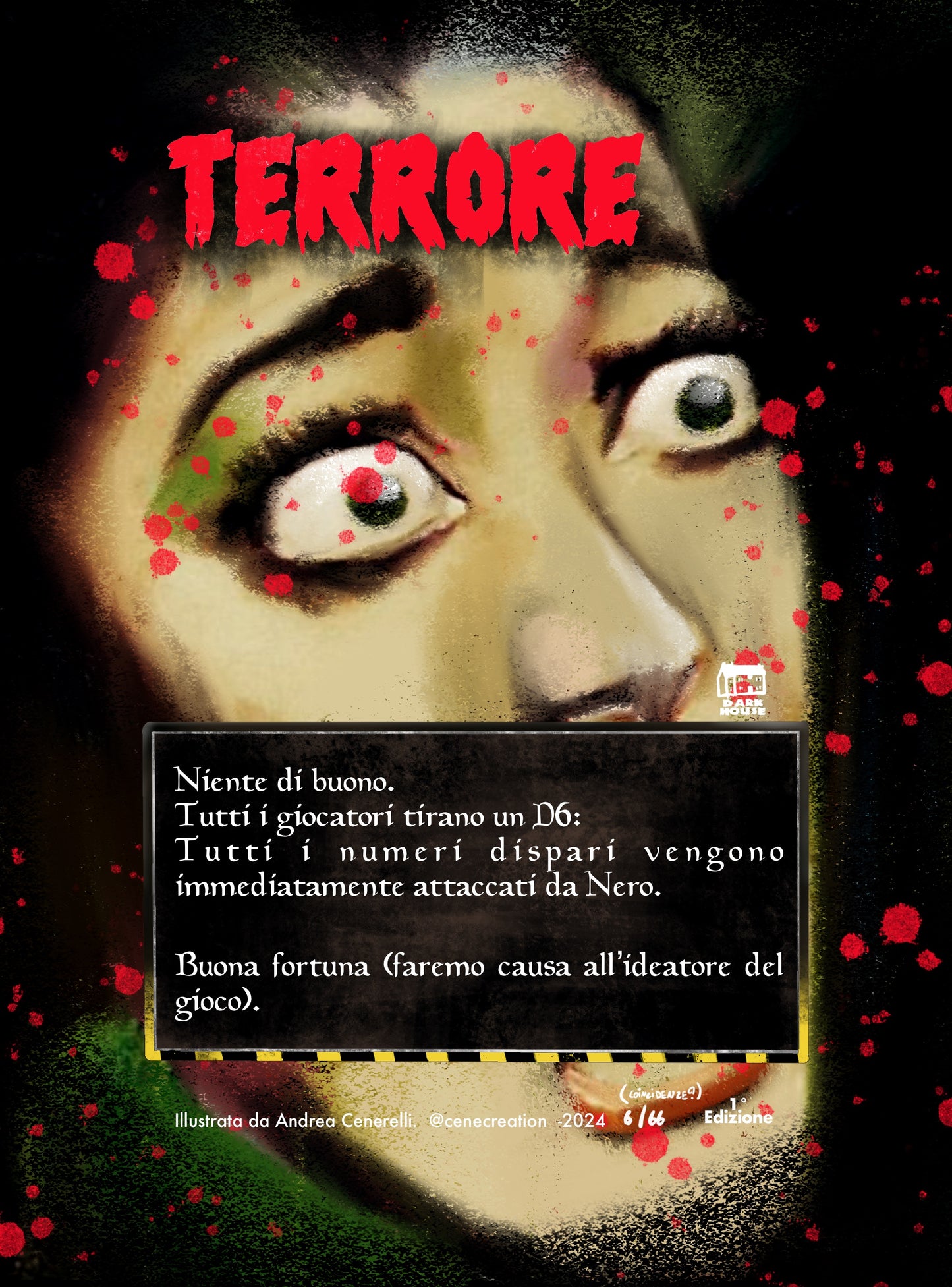 Terrore -Dark House- carta singola